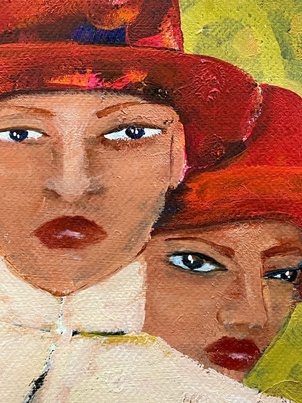 Original Art Painting Apple Harvest Trio Hand Painted - Picture 5 of 5
